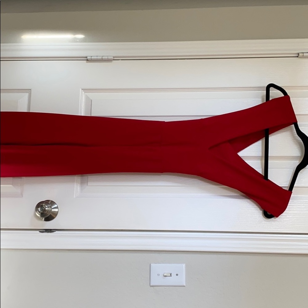 Red jumpsuit